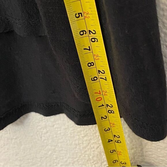 Lucky Brand boho Y2K black 100% viscose sleeveless blouse top romantic goth -M - Picture 10 of 11